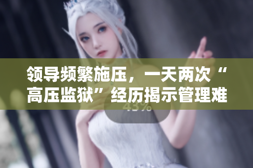 領(lǐng)導(dǎo)頻繁施壓，一天兩次“高壓監(jiān)獄”經(jīng)歷揭示管理難題