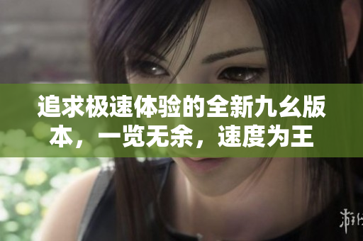 追求極速體驗的全新九幺版本，一覽無余，速度為王