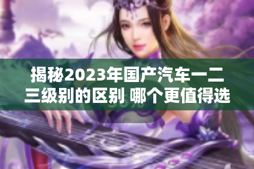 揭秘2023年國產(chǎn)汽車一二三級別的區(qū)別 哪個更值得選擇？