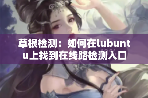 草根檢測：如何在lubuntu上找到在線路檢測入口