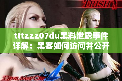 tttzzz07du黑料泄露事件詳解：黑客如何訪問(wèn)并公開(kāi)敏感信息