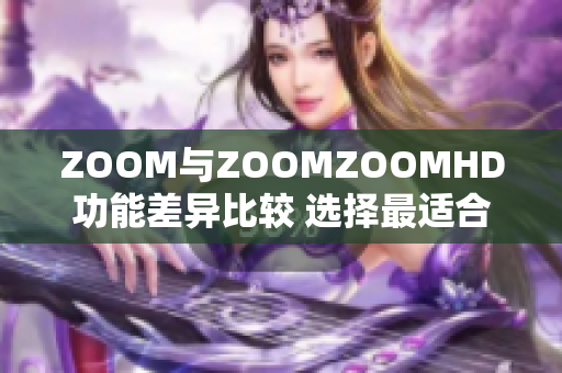 ZOOM與ZOOMZOOMHD功能差異比較 選擇最適合你的視頻會(huì)議平臺(tái)