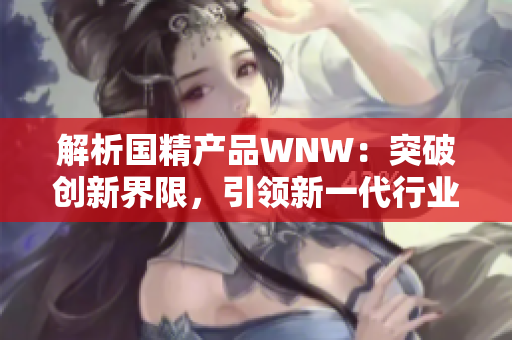 解析國精產(chǎn)品WNW：突破創(chuàng)新界限，引領(lǐng)新一代行業(yè)潮流
