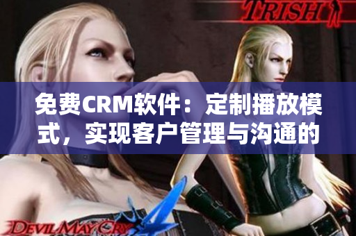 免費(fèi)CRM軟件：定制播放模式，實(shí)現(xiàn)客戶管理與溝通的完美融合