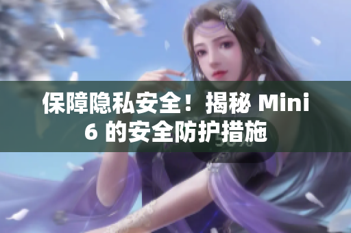 保障隱私安全！揭秘 Mini6 的安全防護措施