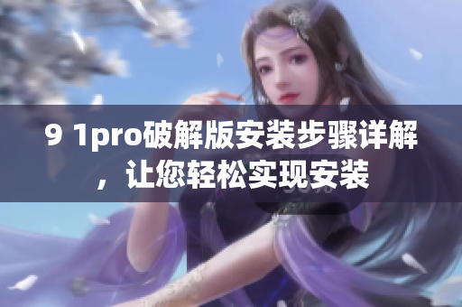 9 1pro破解版安裝步驟詳解，讓您輕松實(shí)現(xiàn)安裝