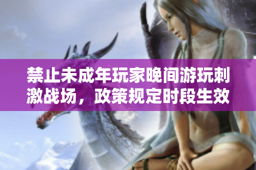 禁止未成年玩家晚間游玩刺激戰(zhàn)場，政策規(guī)定時段生效