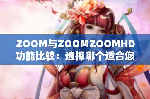ZOOM與ZOOMZOOMHD功能比較：選擇哪個(gè)適合您？