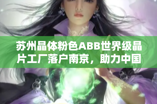 蘇州晶體粉色ABB世界級晶片工廠落戶南京，助力中國晶片制造