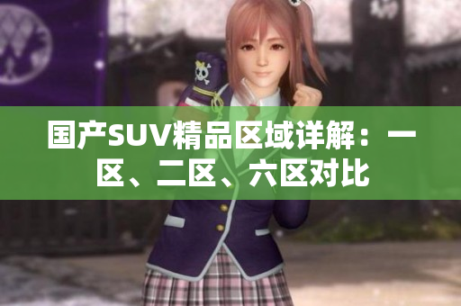 國產(chǎn)SUV精品區(qū)域詳解：一區(qū)、二區(qū)、六區(qū)對比