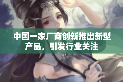 中國(guó)一家廠商創(chuàng)新推出新型產(chǎn)品，引發(fā)行業(yè)關(guān)注