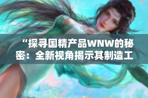 “探尋國精產(chǎn)品WNW的秘密：全新視角揭示其制造工藝與品質(zhì)背后的故事”