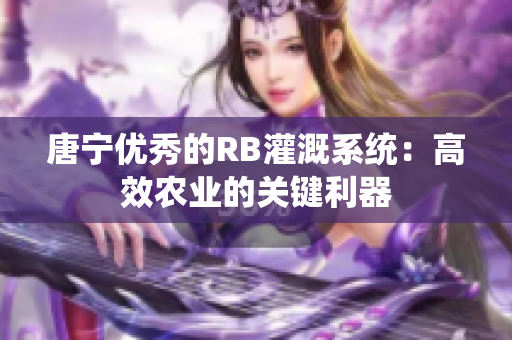 唐寧優(yōu)秀的RB灌溉系統(tǒng)：高效農(nóng)業(yè)的關(guān)鍵利器