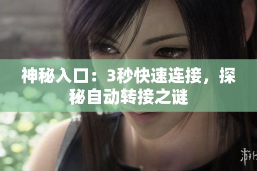神秘入口：3秒快速連接，探秘自動(dòng)轉(zhuǎn)接之謎