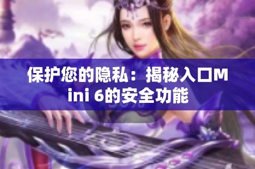 保護(hù)您的隱私：揭秘入口Mini 6的安全功能