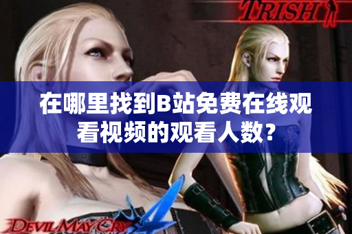 在哪里找到B站免費(fèi)在線觀看視頻的觀看人數(shù)？
