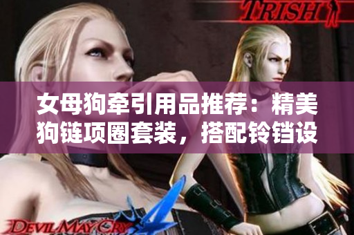 女母狗牽引用品推薦：精美狗鏈項圈套裝，搭配鈴鐺設(shè)計，輕松引導寵物散步