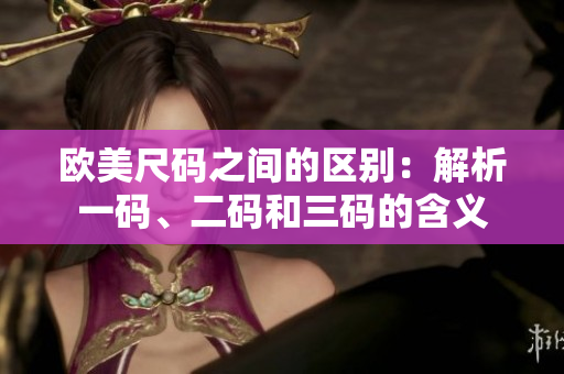 歐美尺碼之間的區(qū)別：解析一碼、二碼和三碼的含義