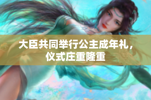 大臣共同舉行公主成年禮，儀式莊重隆重