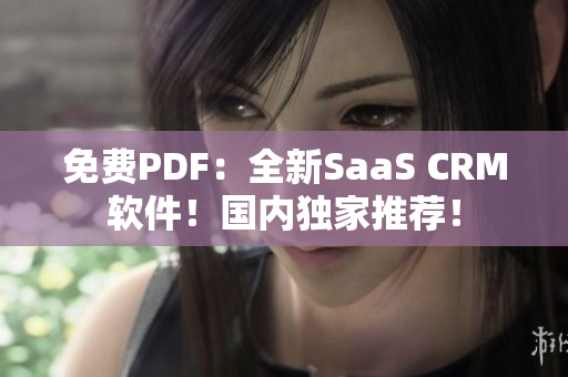 免費PDF：全新SaaS CRM軟件！國內(nèi)獨家推薦！