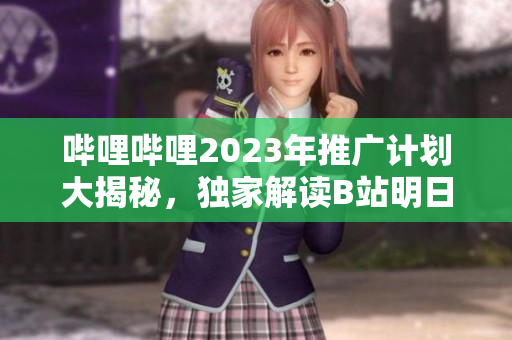 嗶哩嗶哩2023年推廣計劃大揭秘，獨家解讀B站明日策略及項目規(guī)劃