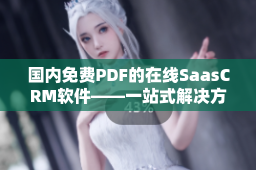 國內(nèi)免費(fèi)PDF的在線SaasCRM軟件——一站式解決方案