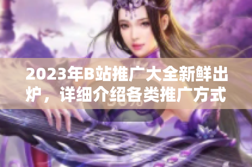 2023年B站推廣大全新鮮出爐，詳細(xì)介紹各類推廣方式及策略