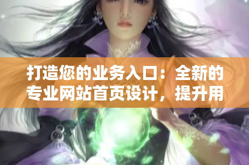 打造您的業(yè)務(wù)入口：全新的專(zhuān)業(yè)網(wǎng)站首頁(yè)設(shè)計(jì)，提升用戶體驗(yàn)、增加操作便捷性