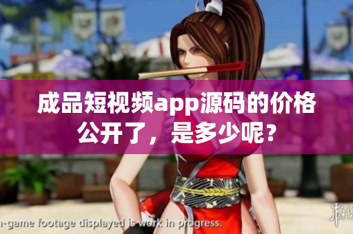 成品短視頻app源碼的價格公開了，是多少呢？