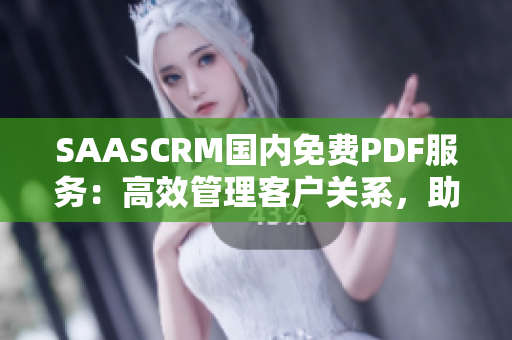 SAASCRM國內(nèi)免費PDF服務(wù)：高效管理客戶關(guān)系，助力企業(yè)智能化發(fā)展