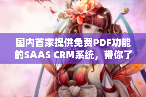 國內(nèi)首家提供免費PDF功能的SAAS CRM系統(tǒng)，帶你了解PDF管理的新風潮