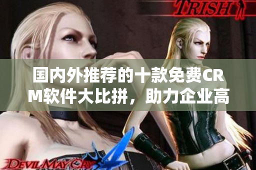 國內(nèi)外推薦的十款免費CRM軟件大比拼，助力企業(yè)高效管理客戶關(guān)系