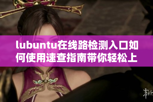 lubuntu在線路檢測(cè)入口如何使用速查指南帶你輕松上手