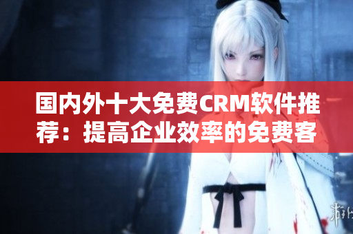 國內(nèi)外十大免費CRM軟件推薦：提高企業(yè)效率的免費客戶關系管理工具