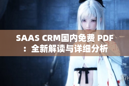 SAAS CRM國內(nèi)免費 PDF：全新解讀與詳細分析