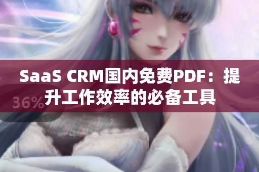 SaaS CRM國內(nèi)免費PDF：提升工作效率的必備工具