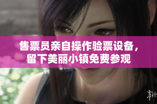 售票員親自操作驗(yàn)票設(shè)備，留下美麗小鎮(zhèn)免費(fèi)參觀