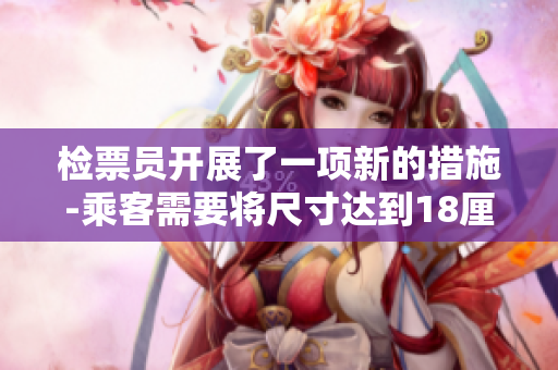 檢票員開展了一項(xiàng)新的措施-乘客需要將尺寸達(dá)到18厘米以上的物品帶上公交車。