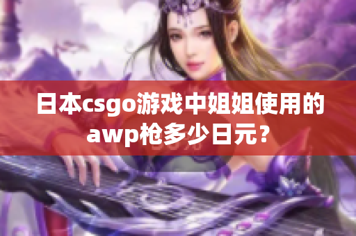 日本csgo游戲中姐姐使用的awp槍多少日元？