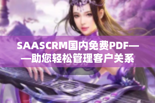SAASCRM國內免費PDF——助您輕松管理客戶關系