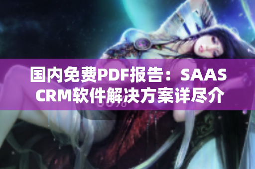 國內免費PDF報告：SAAS CRM軟件解決方案詳盡介紹