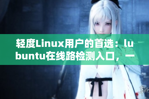 輕度Linux用戶的首選：lubuntu在線路檢測入口，一鍵體驗輕量級操作系統(tǒng)
